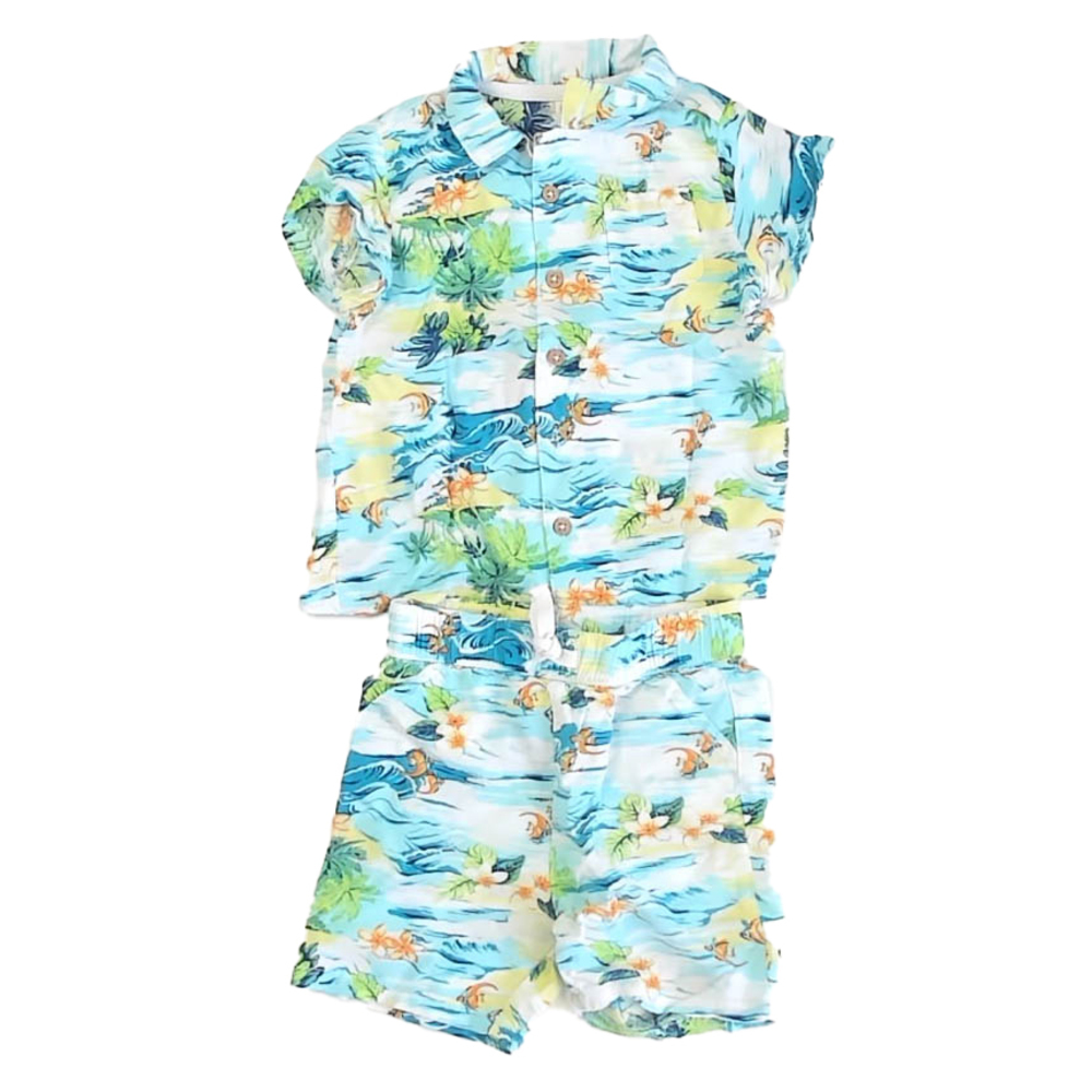 First Impressions Boys Blue Hawaii Apparel Sets size: 12 Months